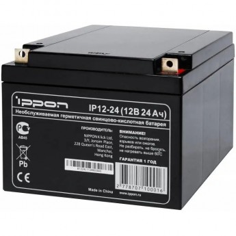 Аккумуляторная батарея для ИБП IPPON 12В 24 АЧ Аккумуляторная батарея для ИБП IPPON 12В 24 АЧ